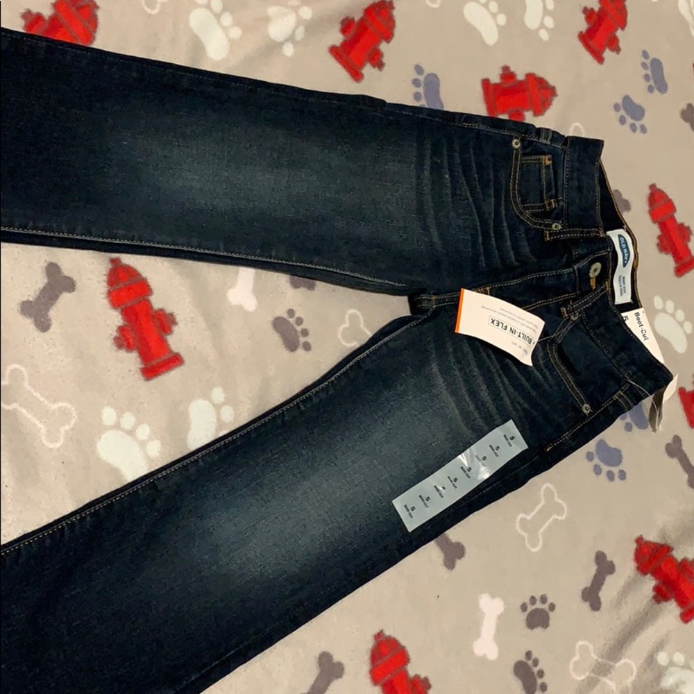 Old Navy Boys Boot Cut Dark Demi Jeans